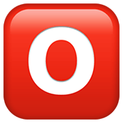 🅾️ Emoji Grupo Sanguíneo Tipo O en Apple iOS 12.1.