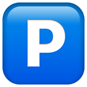 🅿️ Emoji Großbuchstabe P in blauem Quadrat Apple iOS 12.1.