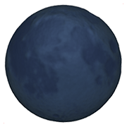 Émoji 🌑 Nouvelle Lune sur Apple iOS 12.1.