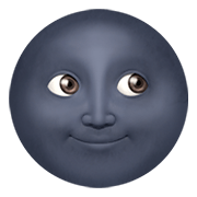 Emoji 🌚 Faccina Luna Nuova su Apple iOS 12.1.