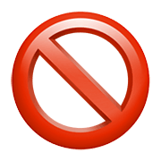 Émoji 🚫 Symbole D’interdiction sur Apple iOS 12.1.