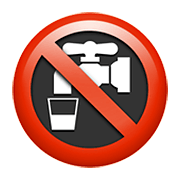 🚱 Emoji água Não Potável na Apple iOS 12.1.