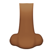 👃🏾 Emoji Nariz: Pele Morena Escura na Apple iOS 12.1.
