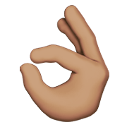 👌🏽 Emoji OK-Zeichen: mittlere Hautfarbe Apple iOS 12.1.