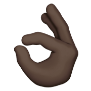 👌🏿 Emoji OK-Zeichen: dunkle Hautfarbe Apple iOS 12.1.