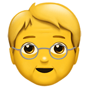 Emoji 🧓 Adulto Anziano su Apple iOS 12.1.