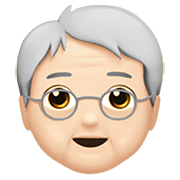 🧓🏻 Emoji Persona Adulta Madura: Tono De Piel Claro en Apple iOS 12.1.