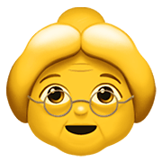 Emoji 👵 Donna Anziana su Apple iOS 12.1.
