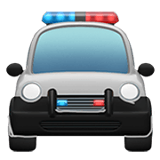 🚔 Emoji Vorderansicht Polizeiwagen Apple iOS 12.1.