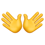 Emoji 👐 Mani Aperte su Apple iOS 12.1.