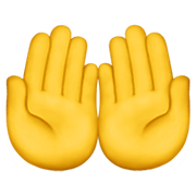 Emoji 🤲 Mani Unite In Alto su Apple iOS 12.1.