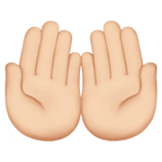 🤲🏻 Emoji Handflächen nach oben: helle Hautfarbe Apple iOS 12.1.