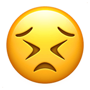 😣 Emoji Cara Desesperada en Apple iOS 12.1.