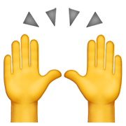 🙌 Emoji Mãos Para Cima na Apple iOS 12.1.