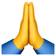 Émoji 🙏 Mains En Prière sur Apple iOS 12.1.
