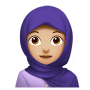 🧕🏼 Emoji Frau mit Kopftuch: mittelhelle Hautfarbe Apple iOS 12.1.