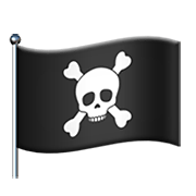 🏴‍☠️ Emoji Bandera Pirata en Apple iOS 12.1.