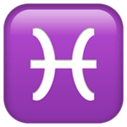Emoji ♓ Segno Zodiacale Dei Pesci su Apple iOS 12.1.