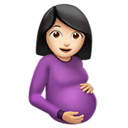 🤰🏻 Emoji schwangere Frau: helle Hautfarbe Apple iOS 12.1.
