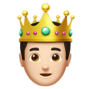 Émoji 🤴🏻 Prince : Peau Claire sur Apple iOS 12.1.