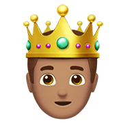 Émoji 🤴🏽 Prince : Peau Légèrement Mate sur Apple iOS 12.1.