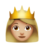 Emoji 👸🏼 Principessa: Carnagione Abbastanza Chiara su Apple iOS 12.1.