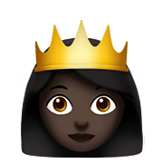👸🏿 Emoji Prinzessin: dunkle Hautfarbe Apple iOS 12.1.