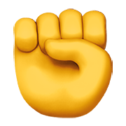 Emoji ✊ Pugno su Apple iOS 12.1.