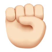 Emoji ✊🏻 Pugno: Carnagione Chiara su Apple iOS 12.1.