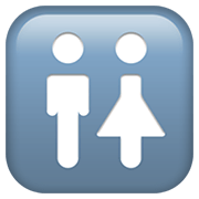Emoji 🚻 Simbolo Dei Servizi Igienici su Apple iOS 12.1.