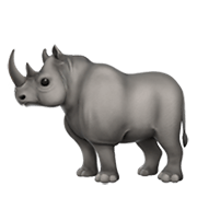 Émoji 🦏 Rhinocéros sur Apple iOS 12.1.