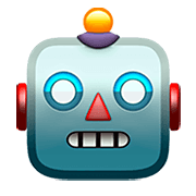 Emoji 🤖 Faccina Di Robot su Apple iOS 12.1.