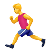 Emoji 🏃 Persona Che Corre su Apple iOS 12.1.