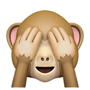 🙈 Emoji sich die Augen zuhaltendes Affengesicht Apple iOS 12.1.