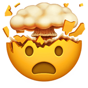 Emoji 🤯 Testa Che Esplode su Apple iOS 12.1.