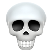 Émoji 💀 Crâne sur Apple iOS 12.1.
