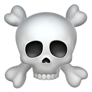 ☠️ Emoji Totenkopf mit gekreuzten Knochen Apple iOS 12.1.