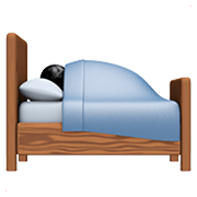 🛌 Emoji im Bett liegende Person Apple iOS 12.1.