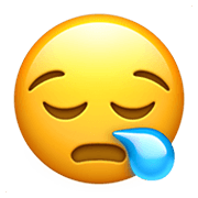 😪 Emoji schläfriges Gesicht Apple iOS 12.1.