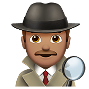 🕵🏽 Emoji Detective: Tono De Piel Medio en Apple iOS 12.1.