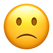 🙁 Emoji Cara Con El Ceño Ligeramente Fruncido en Apple iOS 12.1.