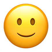 🙂 Emoji leicht lächelndes Gesicht Apple iOS 12.1.