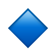 🔹 Emoji Rombo Azul Pequeño en Apple iOS 12.1.