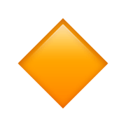 🔸 Emoji Rombo Naranja Pequeño en Apple iOS 12.1.
