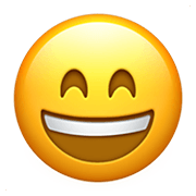 😄 Emoji Cara Sonriendo Con Ojos Sonrientes en Apple iOS 12.1.