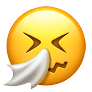 🤧 Emoji Rosto Espirrando na Apple iOS 12.1.