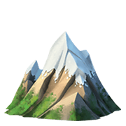 🏔️ Emoji Montanha Com Neve na Apple iOS 12.1.