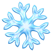 Emoji ❄️ Fiocco Di Neve su Apple iOS 12.1.