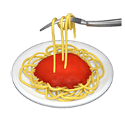 Émoji 🍝 Spaghetti sur Apple iOS 12.1.