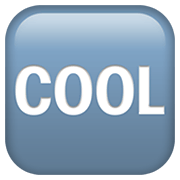 🆒 Emoji Botão «COOL» na Apple iOS 12.1.